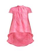 Matchesfashion.com Erdem - Arlesa Dip Hem Fil Coup Silk Top - Womens - Pink