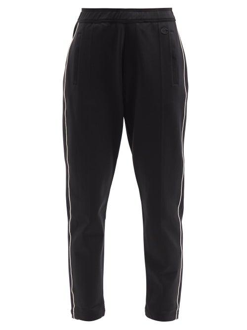 Nili Lotan X Champion - Embroidered Jersey Track Pants - Womens - Black