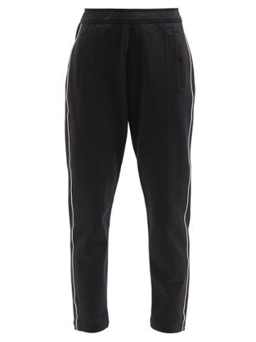 Nili Lotan X Champion - Embroidered Jersey Track Pants - Womens - Black