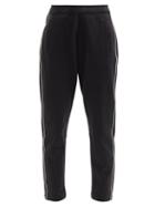 Nili Lotan X Champion - Embroidered Jersey Track Pants - Womens - Black