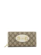 Gucci - 1955 Horsebit Gg-canvas And Leather Wallet - Womens - Beige White
