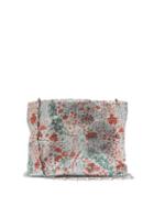 Matchesfashion.com Paco Rabanne - Floral Print Chainmail Shoulder Bag - Womens - Silver Multi