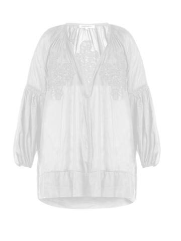 Lila Eugénie Cotton-blend Voile Cover-up