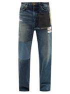 Mihara Yasuhiro - Hybrid Deconstructed Relaxed-leg Jeans - Mens - Navy