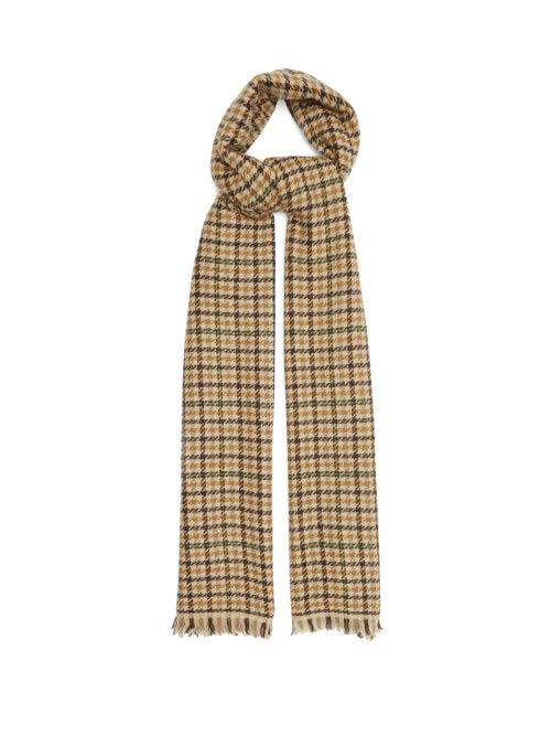 Matchesfashion.com Isabel Marant - Dash Shepherd-check Wool-blend Twill Scarf - Womens - Beige