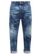 Mens Rtw Dsquared2 - Combat Distressed Denim Jeans - Mens - Blue