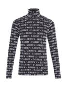 Matchesfashion.com Balenciaga - High Neck Stretch T Shirt - Mens - Black White