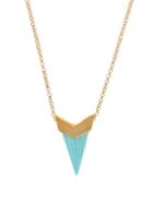 Theodora Warre Turquoise And Gold-plated Necklace