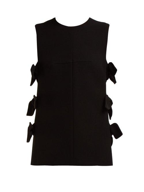 Matchesfashion.com Racil - Georgina Side Bow Tunic Top - Womens - Black