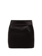 Matchesfashion.com Alexandre Vauthier - Satin Mini Skirt - Womens - Black