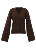 Matchesfashion.com Joseph - Bell-sleeve Cashmere Cardigan - Womens - Brown