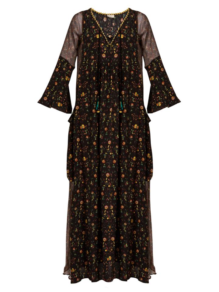 Anjuna Vera Printed Silk Kaftan