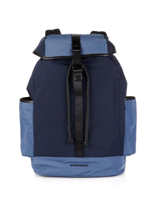 Burberry Brit Colour-block Nylon Backpack