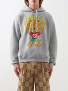 Gucci - X Pablo Delcielo Cotton-jersey Hooded Sweatshirt - Mens - Mid Grey