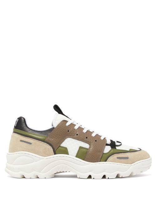 Matchesfashion.com Ami - Running Lucky 9 Low Top Trainers - Mens - Green Multi