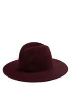 Matchesfashion.com Lola Hats - Shiprock Felt Fedora Hat - Womens - Burgundy