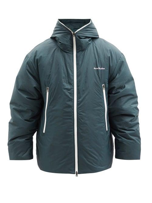 Matchesfashion.com Acne Studios - Hooded Down Jacket - Mens - Dark Green