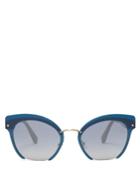 Miu Miu Cat-eye Round-frame Sunglasses