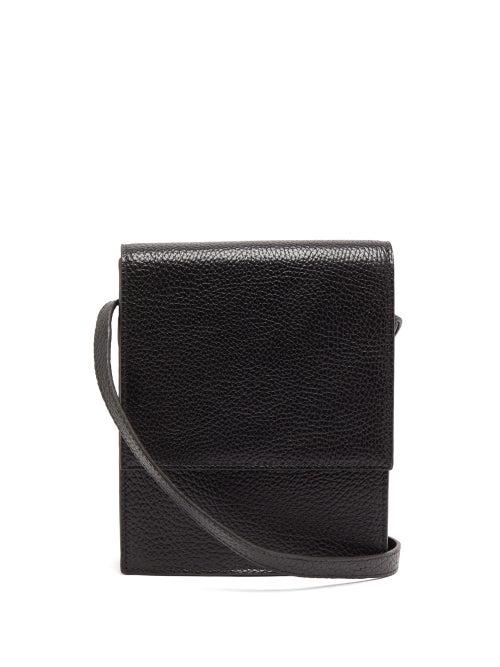 Matchesfashion.com Lemaire - Grained-leather Cross-body Bag - Mens - Black