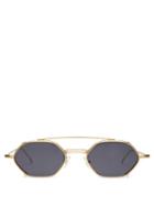 Matchesfashion.com Illesteva - Lola Slim Metal Sunglasses - Mens - Gold