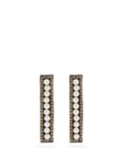 Matchesfashion.com Erdem - Faux-pearl & Crystal-embellished Drop Earrings - Womens - Pearl