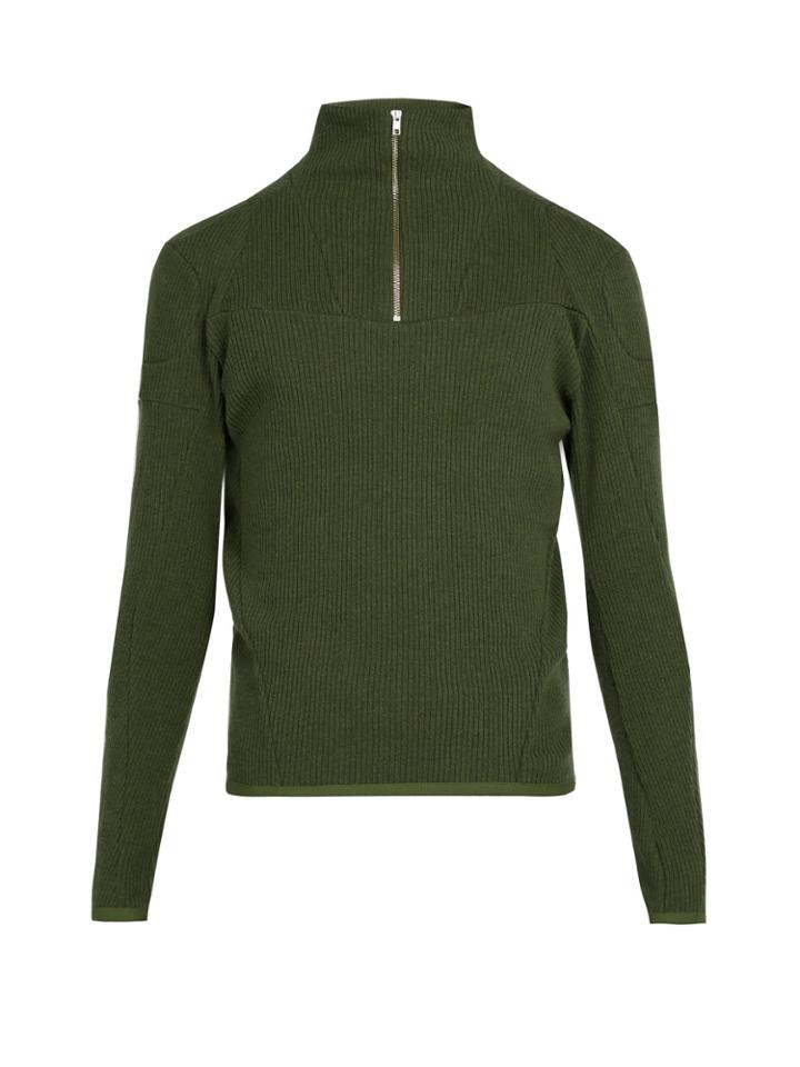 Gmbh Moses Wool-blend Half-zip Sweater