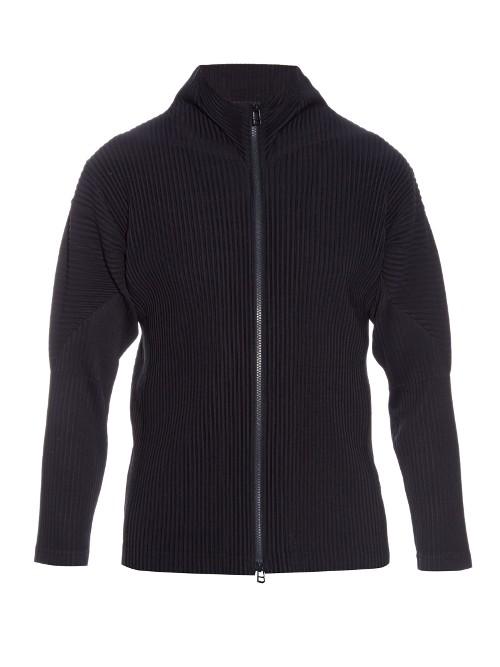 Homme Plisse Issey Miyake Pleated Zip-up Cardigan