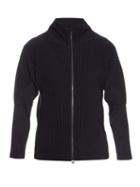 Homme Plisse Issey Miyake Pleated Zip-up Cardigan
