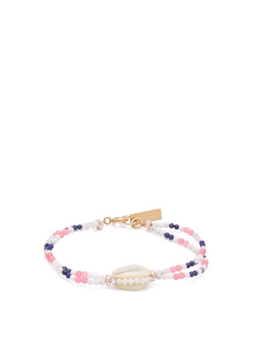 Matchesfashion.com Isabel Marant - Beaded And Shell Bracelet - Womens - Blue
