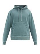 Matchesfashion.com Officine Gnrale - Oliver Garment-dyed Cotton Hooded Sweatshirt - Mens - Light Green