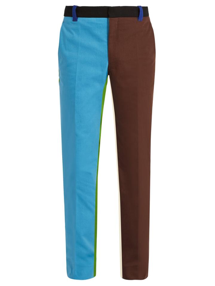 Calvin Klein 205w39nyc Block-colour Cotton-denim Trousers