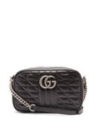 Gucci - Gg Marmont Leather Crossbody Bag - Womens - Black