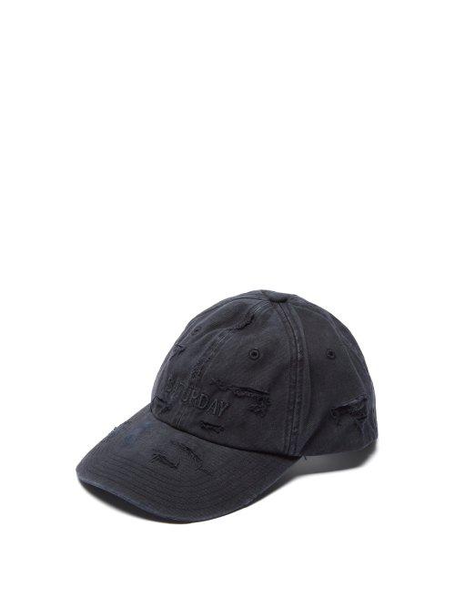 Matchesfashion.com Vetements - X Reebok Weekday Saturday Embroidered Baseball Cap - Womens - Black