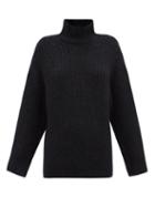 A.p.c. - Emma High-neck Ribbed Sweater - Womens - Black