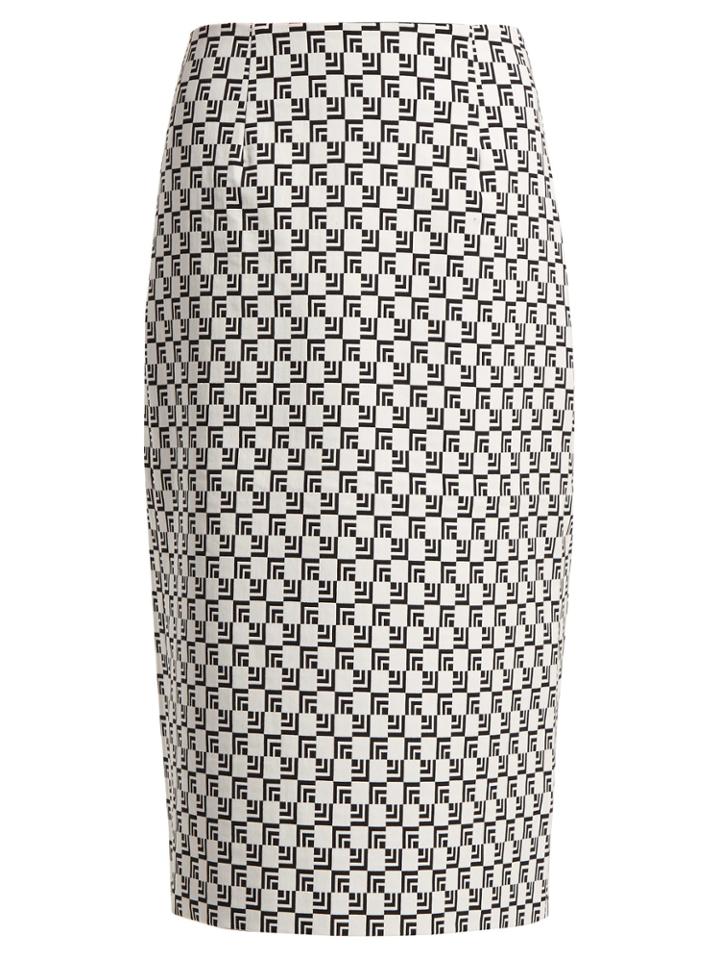 Mary Katrantzou Sigma Geometric-jacquard Pencil Skirt