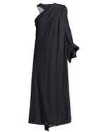 Hillier Bartley Polka-dot One-shoulder Silk Dress
