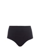 Matchesfashion.com Casa Raki - Ana High Waist Bikini Briefs - Womens - Black