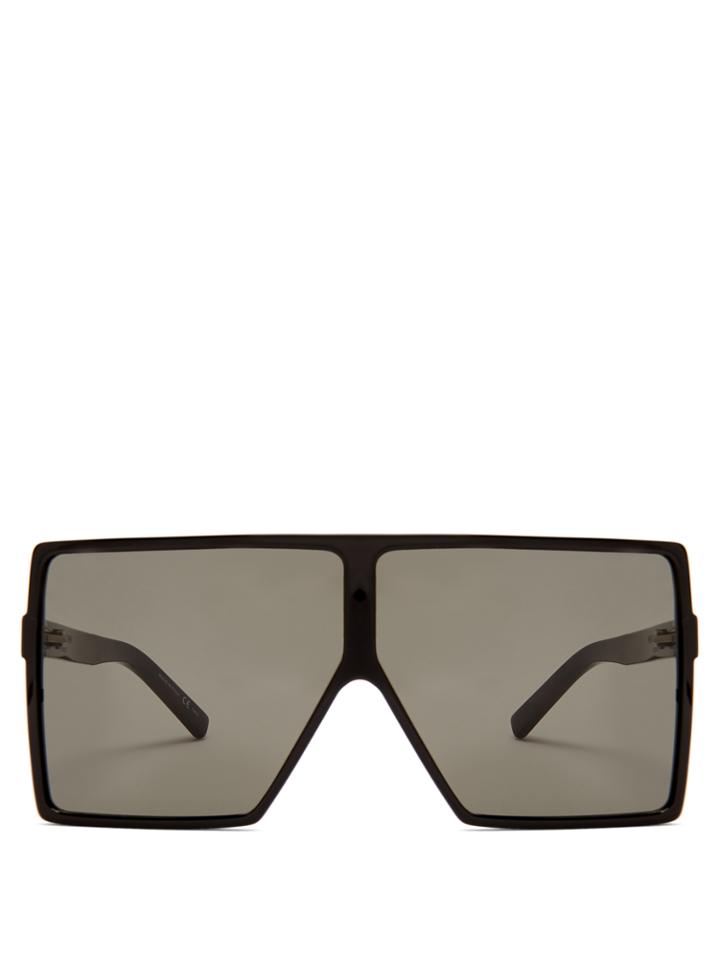 Saint Laurent Betty Oversized Square-frame Acetate Sunglasses