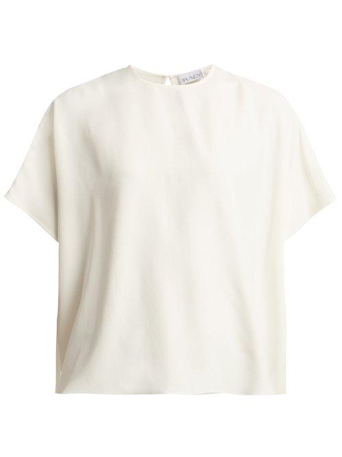 Matchesfashion.com Raey - Square Crepe Top - Womens - Ivory