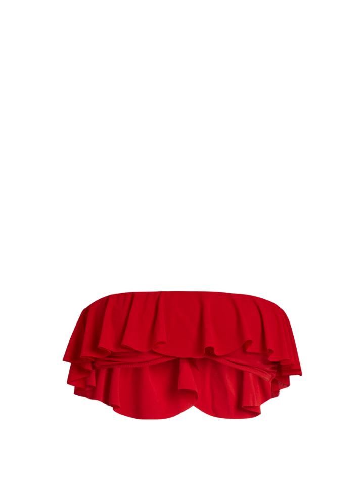 Norma Kamali Ruffled Bikini Top