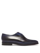 Matchesfashion.com Berluti - Alessandro Demesure Leather Oxford Shoes - Mens - Blue