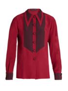 Etro Contrast-panel Silk Shirt