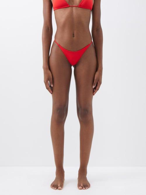 Louisa Ballou - Brazilian-waist Bikini Briefs - Womens - Cherry