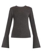 Le Kasha Boston Fluted-sleeves Cashmere Sweater
