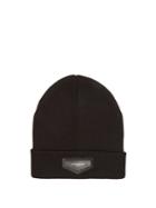 Givenchy Logo-patch Wool-blend Beanie Hat