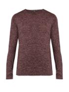 John Varvatos Wool And Linen-blend Jersey Top