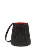 Matchesfashion.com Mansur Gavriel - Pleated Mini Bucket Bag - Womens - Black