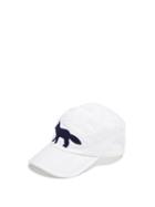 Matchesfashion.com Maison Kitsun - Fox-embroidered Twill Cap - Mens - White