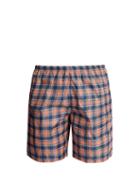 Matchesfashion.com Prada - Checked Swim Shorts - Mens - Pink Multi