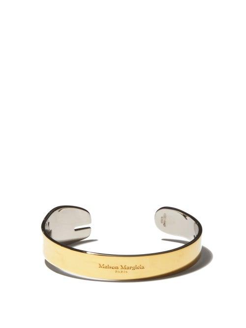 Matchesfashion.com Maison Margiela - Tabi Gold-plated Sterling-silver Bracelet - Mens - Yellow Gold